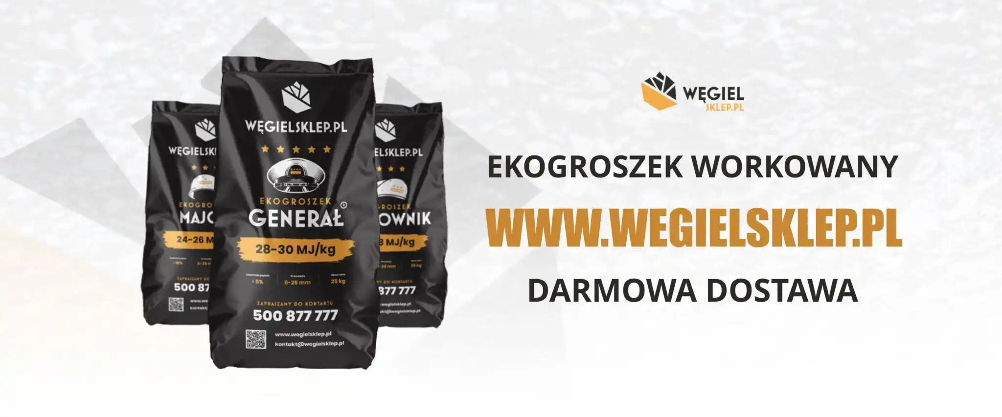 Oferta sklepu internetowego www.wegielsklep.pl - ekogroszek workowany z darmową dostawą.